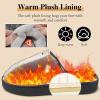 image:imageEcetana Womens amp Mens Memory Foam Bedroom Slippers  IndoorOutdoor Comfortable Fuzzy Slippers