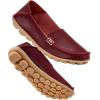 image:imageDUOYANGJIASHA Womens Comfortable Loafers Casual Round Toe Moccasins Wild Driving Flats Soft Walking Shoes Women Slip On50 Winered