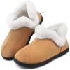 image:imageEcetana Womens Slippers House Shoes Memory Foam Comfy Closed Back Fuzzy Slippers Indoor and Outdoor Cozy Slip On Soft Bedroom Shoes