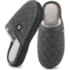 image:imageEcetana Womens amp Mens Memory Foam Bedroom Slippers  IndoorOutdoor Comfortable Fuzzy Slippers