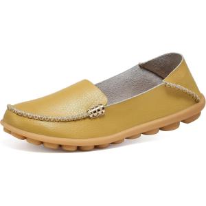image:imageDUOYANGJIASHA Womens Comfortable Loafers Casual Round Toe Moccasins Wild Driving Flats Soft Walking Shoes Women Slip On50 Applegreen