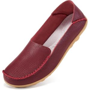 image:imageEcetana Loafers for Women Penny Shoes Comfortable Slip On Casual Womens Loafers Fashion Moccasins Lightweight Round Toe Driving Flats Boat ShoesWinered