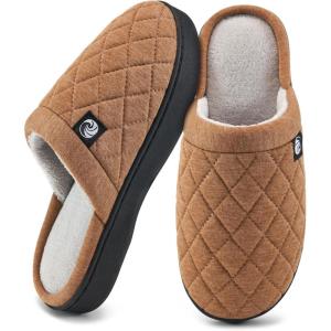 image:imageEcetana Womens amp Mens Memory Foam Bedroom Slippers  Comfortable Fuzzy Indoor amp Outdoor House Shoes