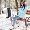 image:imageDUOYANGJIASHA Snow Boots for Women Winter Warm Ankle Booties Waterproof Comfortable Slip On Outdoor Fur Lined Lining Zipper Womens Snow Boots
