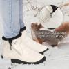 image:imageDUOYANGJIASHA Snow Boots for Women Winter Warm Ankle Booties Waterproof Comfortable Slip On Outdoor Fur Lined Lining Zipper Womens Snow Boots