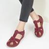 image:imageDUOYANGJIASHA Womens Closed Toe Sandals Dressy Summer 2026 Fisherman Flat Sandals Ankle Strap Comfortable Causal Wedge ShoesWinered