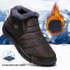 image:imageDUOYANGJIASHA Womens Snow Boots Winter Shoes Warm Fur Lined Ankle Booties Waterproof Comfortable Boots for WomenBrown