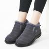 image:imageDUOYANGJIASHA Womens Snow Boots Winter Shoes Warm Fur Lined Ankle Booties Waterproof Comfortable Boots for WomenGrey