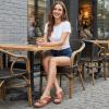 image:imageEcetana Sandals for Women Wedge Shoes Slip On Dressy Summer Comfortable Slides Sandals 2026 Casual Memory Foam Platform ShoesBrown