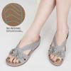 image:imageEcetana Sandals for Women Wedge Shoes Slip On Dressy Summer Comfortable Slides Sandals 2026 Casual Memory Foam Platform ShoesGrey