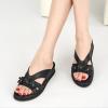 image:imageEcetana Sandals for Women Wedge Slides Dressy Summer Comfortable Memory Foam Slip on Casual Platform ShoesBlack