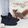 image:imageEcetana Winter Boots for Women Snow Warm Fur Lined Waterproof Ankle Booties Lace Up Non Slip Flat Comfortable Womens ShoesBlue