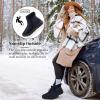 image:imageEcetana Winter Boots for Women Snow Warm Fur Lined Waterproof Ankle Booties Lace Up Non Slip Flat Comfortable Womens ShoesBlue
