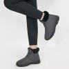 image:imageEcetana Winter Boots for Women Snow Warm Fur Lined Waterproof Ankle Booties Lace Up Non Slip Flat Comfortable Womens ShoesGrey