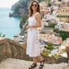 image:imageEcetana Womens Flats Sandals Dressy Summer Boho Comfortable Casual Ankle Strap Non Slip Rhinestone ShoesBlack
