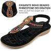 image:imageEcetana Womens Sandals Dressy Summer Comfortable Slip On Bohemian Flats Sandals Beach Shoes for WalkingBlack