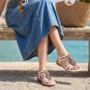 image:imageEcetana Womens Sandals Dressy Summer Comfortable Slip On Bohemian Flats Sandals Beach Shoes for WalkingWhite