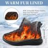 image:imageEcetana Womens Snow Boots Winter Shoes Ankle Booties Warm Fur Lined Waterproof NonSlip Boots for WomenGrey