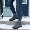 image:imageEcetana Womens Snow Boots Winter Shoes Ankle Booties Warm Fur Lined Waterproof NonSlip Boots for WomenGrey