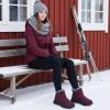 image:imageEcetana Womens Snow Boots Winter Shoes Ankle Booties Warm Fur Lined Waterproof NonSlip Boots for WomenWinered