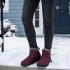 image:imageEcetana Womens Snow Boots Winter Shoes Ankle Booties Warm Fur Lined Waterproof NonSlip Boots for WomenWinered