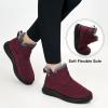 image:imageEcetana Womens Snow Boots Winter Shoes Ankle Booties Warm Fur Lined Waterproof NonSlip Boots for WomenWinered