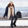 image:imageEcetana Womens Snow Boots for Winter Ankle Waterproof Booties with Fur Lined Warm Comfortable Shoes Anti Slip Outdoor Zipper BootsBlack