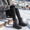 image:imageEcetana Womens Snow Boots for Winter Ankle Waterproof Booties with Fur Lined Warm Comfortable Shoes Anti Slip Outdoor Zipper BootsGrey