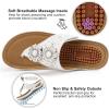 image:imageEcetana Womens Wedge Sandals Dressy 2026 Comfortable Casual Summer Flip Flops Walking Platform Slides ShoesBeige