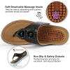 image:imageEcetana Womens Wedge Sandals Dressy 2026 Comfortable Casual Summer Flip Flops Walking Platform Slides ShoesBlack