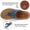 image:imageEcetana Womens Wedge Sandals Dressy 2026 Comfortable Casual Summer Flip Flops Walking Platform Slides ShoesBlue