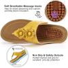 image:imageEcetana Womens Wedge Sandals Dressy 2026 Comfortable Casual Summer Flip Flops Walking Platform Slides ShoesYellow