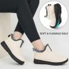 image:imageEcetana Womens Winter Boots Snow Shoes 2025 Waterproof Warm Fur Lined Booties Slip on Ankle Boots for WalkingBeige