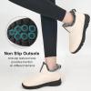image:imageEcetana Womens Winter Boots Snow Shoes 2025 Waterproof Warm Fur Lined Booties Slip on Ankle Boots for WalkingBeige