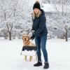 image:imageEcetana Womens Winter Boots Snow Shoes 2025 Waterproof Warm Fur Lined Booties Slip on Ankle Boots for WalkingBlack