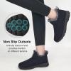 image:imageEcetana Womens Winter Boots Snow Shoes 2025 Waterproof Warm Fur Lined Booties Slip on Ankle Boots for WalkingBlue