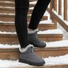 image:imageEcetana Womens Winter Boots Snow Shoes 2025 Waterproof Warm Fur Lined Booties Slip on Ankle Boots for WalkingGrey