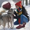 image:imageEcetana Womens Winter Boots Snow Shoes 2025 Waterproof Warm Fur Lined Booties Slip on Ankle Boots for WalkingRed