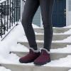 image:imageEcetana Womens Winter Boots Snow Shoes 2025 Waterproof Warm Fur Lined Booties Slip on Ankle Boots for WalkingRed