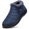 image:imageDUOYANGJIASHA Womens Snow Boots Winter Shoes Warm Fur Lined Ankle Booties Waterproof Comfortable Boots for WomenBlue