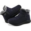 image:imageEcetana Womens Snow Boots Winter Shoes Ankle Booties Warm Fur Lined Waterproof NonSlip Boots for WomenBlue