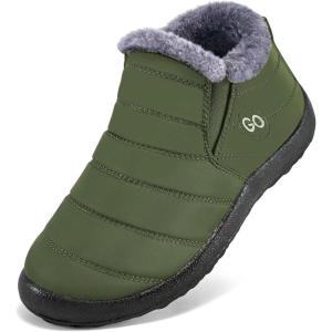 image:imageDUOYANGJIASHA Womens Snow Boots Winter Shoes Warm Fur Lined Ankle Booties Waterproof Comfortable Boots for WomenGreen