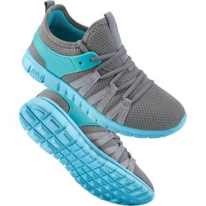 image:imageEcetana Womens Sneakers Running Shoes Comfortable Lace Up Tennis Shoes Casual Breathable Mesh Fashion Sneakers for Walking Dark Gray