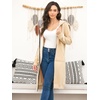 image:imageDUOYANGJIASHA Womens Zip Up Hoodies Long Fleece Sweatshirt with PocketsApricot