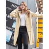 image:imageDUOYANGJIASHA Womens Zip Up Hoodies Long Fleece Sweatshirt with PocketsApricot