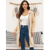 image:imageDUOYANGJIASHA Womens Zip Up Hoodies Long Fleece Sweatshirt with PocketsApricot