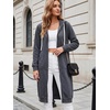 image:imageDUOYANGJIASHA Womens Zip Up Hoodies Long Fleece Sweatshirt with PocketsDark Grey