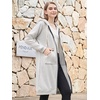 image:imageDUOYANGJIASHA Womens Zip Up Hoodies Long Fleece Sweatshirt with PocketsGrey