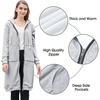 image:imageDUOYANGJIASHA Womens Zip Up Hoodies Long Fleece Sweatshirt with PocketsGrey