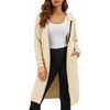 image:imageDUOYANGJIASHA Womens Zip Up Hoodies Long Fleece Sweatshirt with PocketsApricot